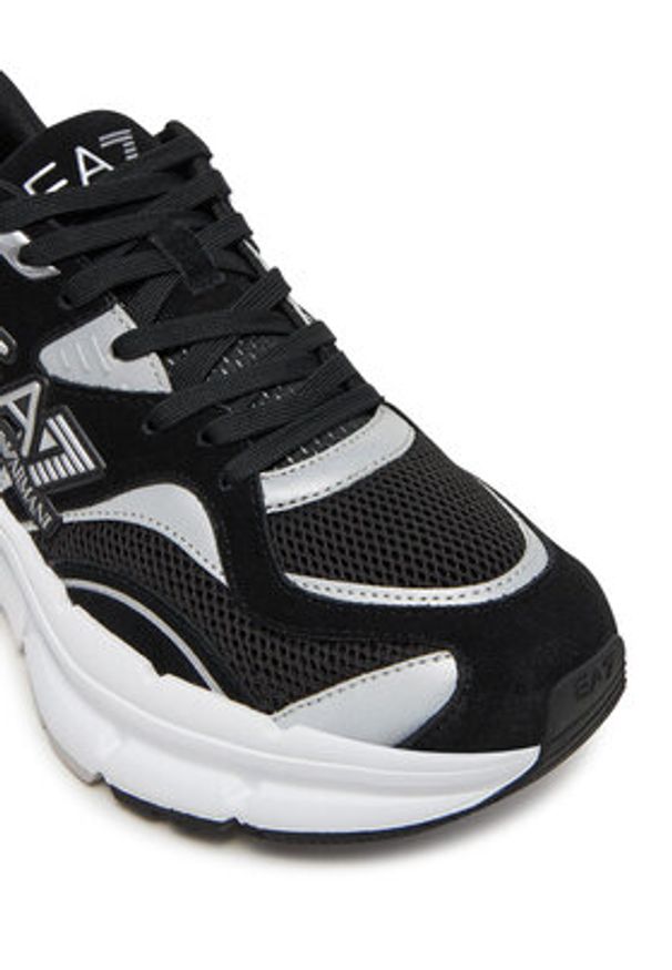 EA7 Emporio Armani Sneakersy X8X237 XK425 N763 Czarny. Kolor: czarny. Materiał: materiał