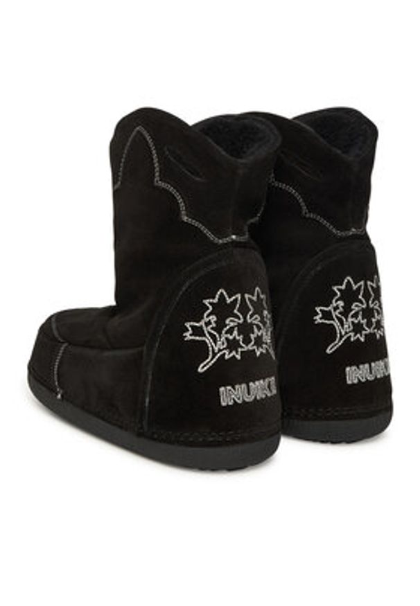 Inuikii Śniegowce Cowboy Emboidery 1002.024.0031 Czarny. Kolor: czarny. Materiał: skóra, zamsz
