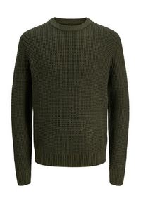 Jack & Jones Sweter Global 12287594 Zielony Regular Fit. Kolor: zielony. Materiał: bawełna, syntetyk #3