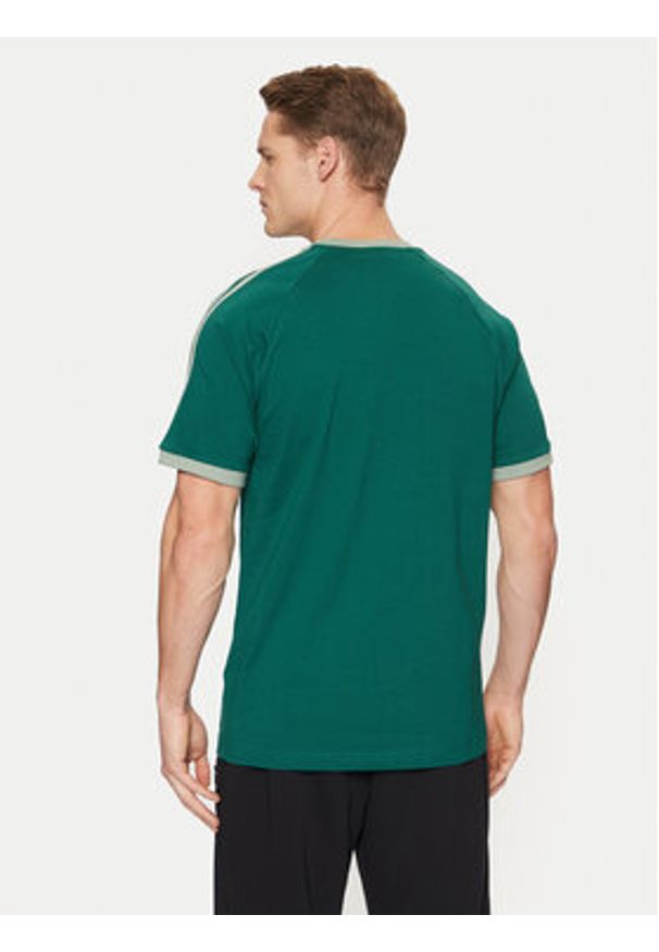 Adidas - adidas T-Shirt adicolor Classics 3-Stripes JN7017 Zielony Slim Fit. Kolor: zielony. Materiał: bawełna