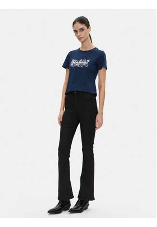 Pepe Jeans Jeansy PL204905 Czarny Flare Fit. Kolor: czarny