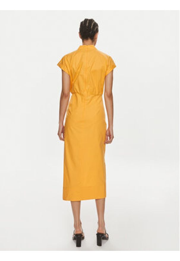 Marella Sukienka letnia Recoaro 2413221242 Pomarańczowy Regular Fit. Kolor: pomarańczowy. Materiał: bawełna. Sezon: lato