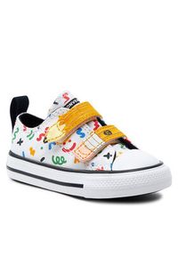 Converse Trampki Chuck Taylor All Star Easy-On Doodles A07219C Biały. Kolor: biały