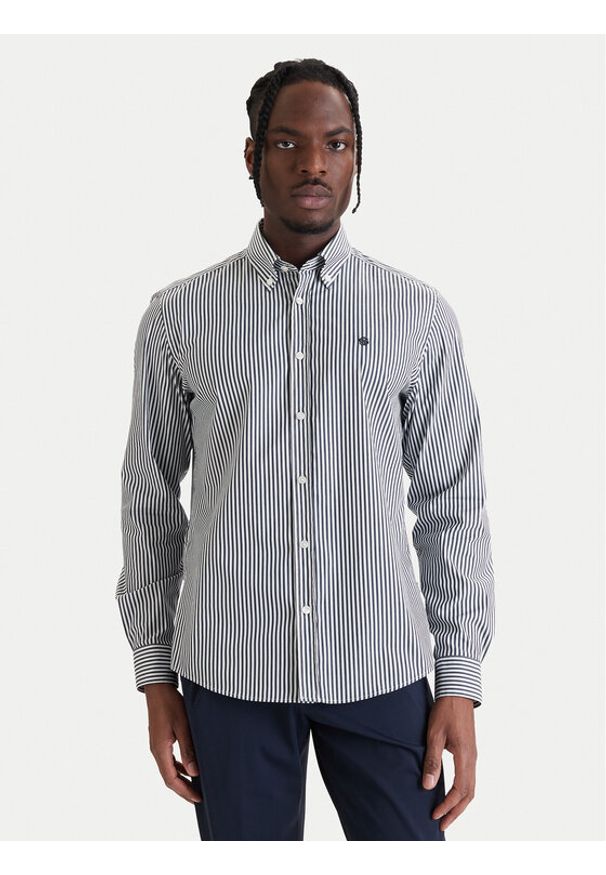 BOSS Koszula H-Liam 50562048 Granatowy Regular Fit. Kolor: niebieski. Materiał: bawełna