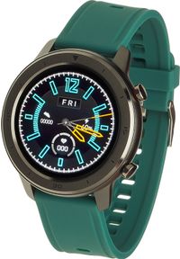 Smartwatch Garett Electronics Master RT Zielony (MASTER RT ZIELONY SKÓRZANY). Rodzaj zegarka: smartwatch. Kolor: zielony. Materiał: skóra #1