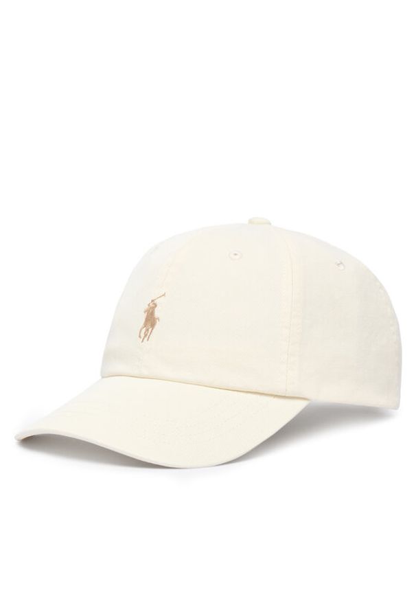 Polo Ralph Lauren Czapka z daszkiem 211912843051 Biały. Kolor: biały. Materiał: bawełna