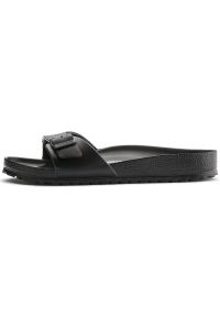 Klapki damskie Birkenstock Eva Madrid Black Eva. Zapięcie: bez zapięcia. Kolor: czarny. Materiał: syntetyk, materiał. Sport: turystyka piesza