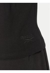 Reebok T-Shirt RK25309CCW Czarny Slim Fit. Kolor: czarny. Materiał: bawełna #4