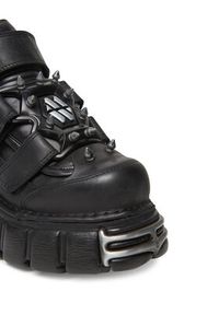NEW ROCK Botki M-285C-S1 Czarny. Kolor: czarny. Materiał: skóra. Styl: rockowy #2