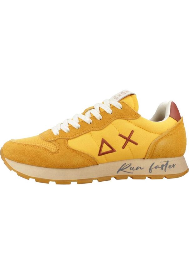 Buty SUN68 TOM VINTAGE Żółty. Kolor: żółty. Materiał: tkanina, skóra. Sport: turystyka piesza