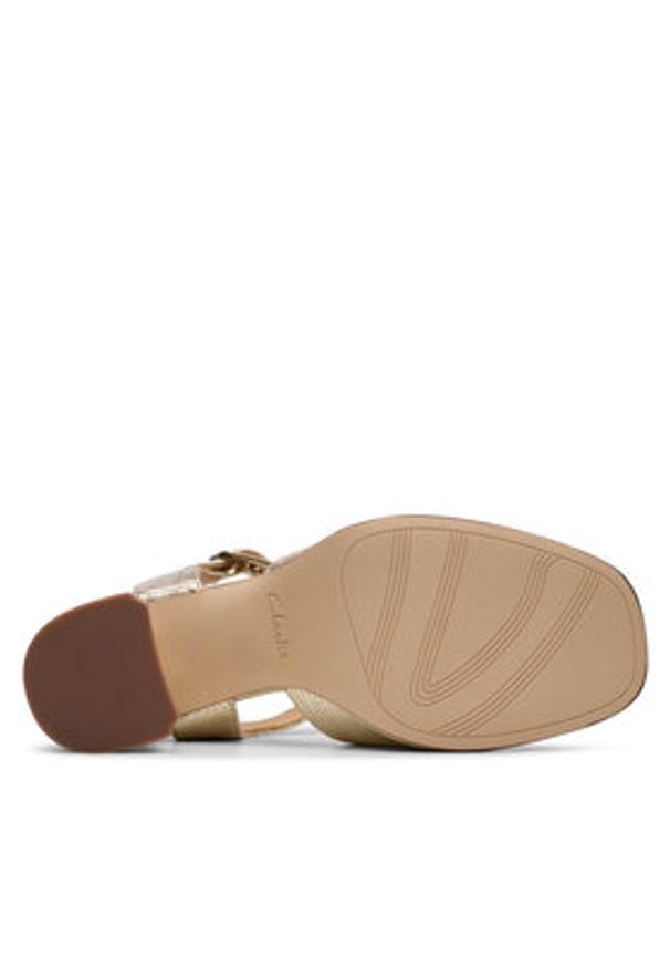 Clarks Sandały Ritzy75 Rae 26181303 Złoty. Kolor: złoty. Materiał: skóra
