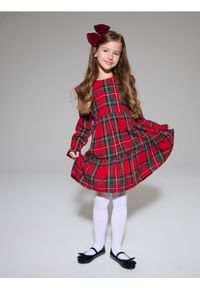 Sinsay - Sukienka w kratę z falbanami - wielobarwny #1