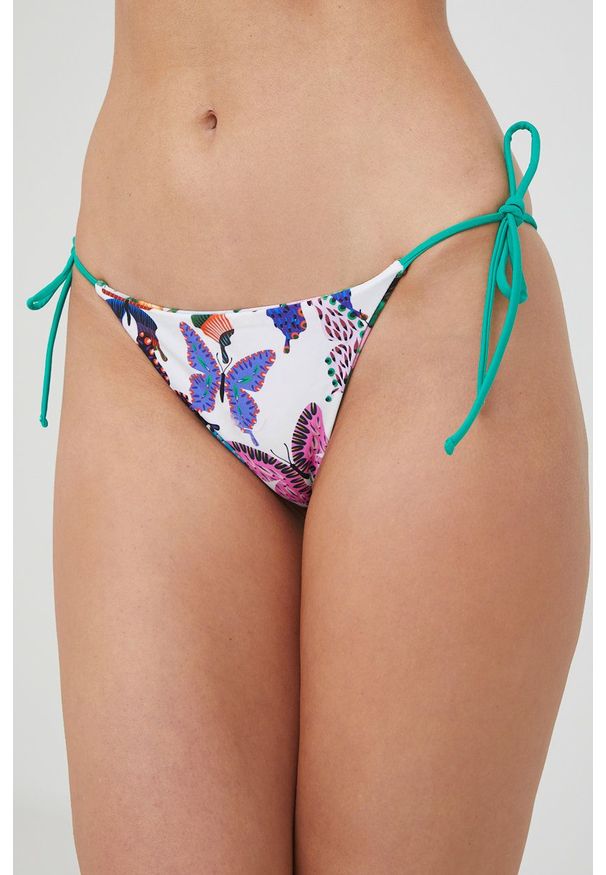 Desigual figi kąpielowe dwustronne 22SWMK22 kolor zielony. Kolor: zielony. Materiał: materiał, dzianina