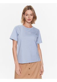 Calvin Klein Jeans T-Shirt Micro Logo K20K205454 Niebieski Regular Fit. Kolor: niebieski. Materiał: bawełna #1