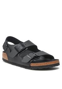 Birkenstock Sandały Milano 1024998 Czarny. Kolor: czarny. Materiał: skóra