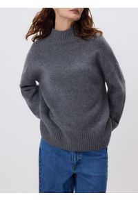 Reserved - Wełniany sweter - szary. Kolor: szary. Materiał: wełna