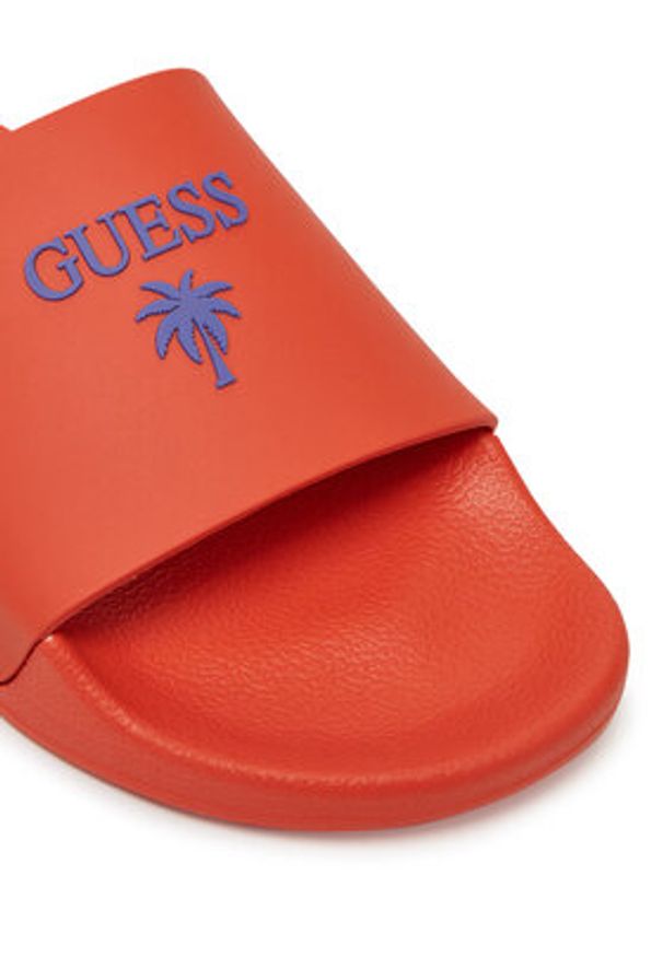Guess Klapki F5GZ05 BB00F Pomarańczowy. Kolor: pomarańczowy