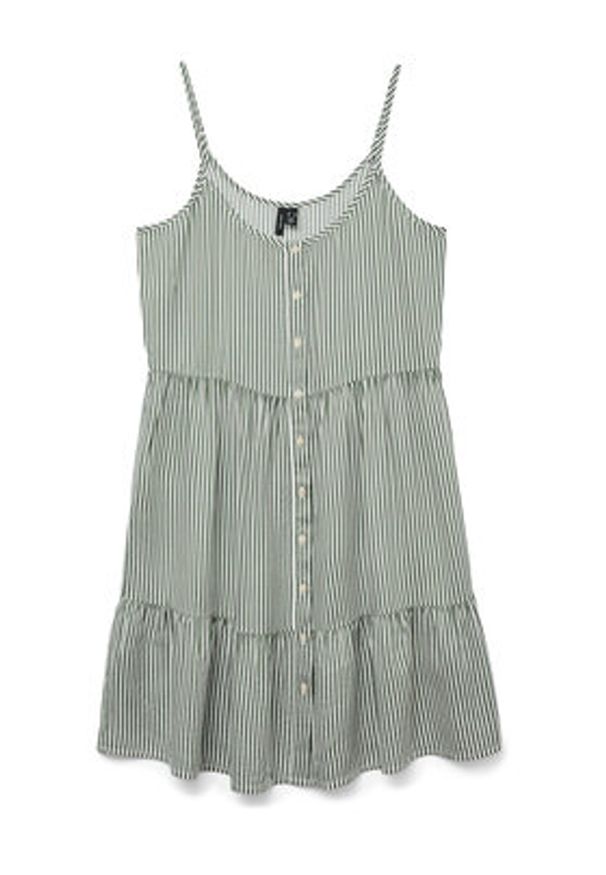 Vero Moda Sukienka letnia Bumpy 10325283 Zielony Loose Fit. Kolor: zielony. Materiał: wiskoza. Sezon: lato