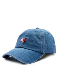 Tommy Jeans Kapelusz Tjw Heritage Cap Denim AW0AW16382 Niebieski. Kolor: niebieski. Materiał: materiał