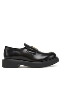 Love Moschino - LOVE MOSCHINO Loafersy JA10404G1NJD000041 Czarny. Kolor: czarny. Materiał: skóra
