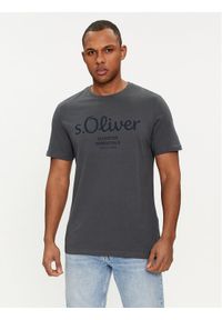 s.Oliver T-Shirt 2139909 Szary Regular Fit. Kolor: szary. Materiał: bawełna