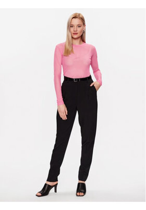 Hugo Bluzka 50489194 Różowy Slim Fit. Kolor: różowy. Materiał: syntetyk