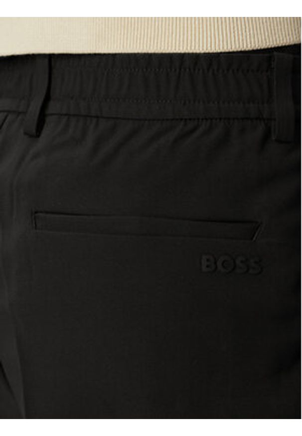 BOSS Chinosy Goc Swing 50564285 Czarny Regular Fit. Kolor: czarny. Materiał: syntetyk