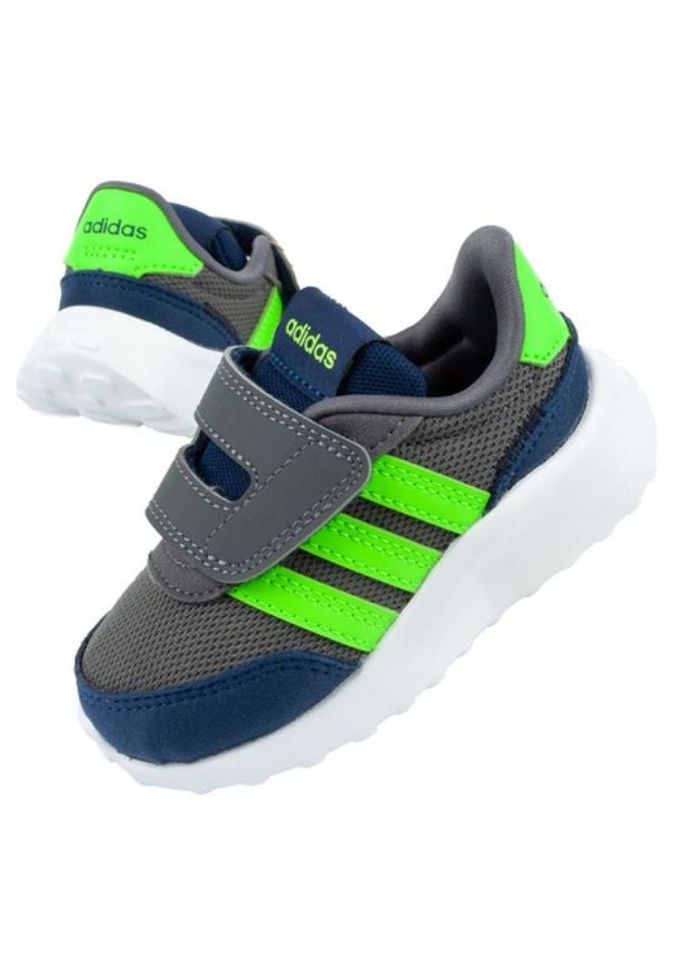Adidas - Buty sportowe adidas Run 70s Jr GW0325 szare. Zapięcie: rzepy. Kolor: szary. Szerokość cholewki: normalna. Sport: bieganie
