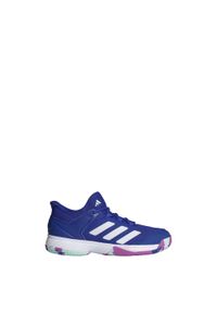 Adidas - Ubersonic 4 Kids Shoes. Kolor: fioletowy, niebieski, wielokolorowy, biały. Materiał: materiał. Sport: tenis #1