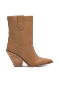 Badura Botki AMADORA-110436 Brązowy. Kolor: brązowy. Materiał: skóra #1