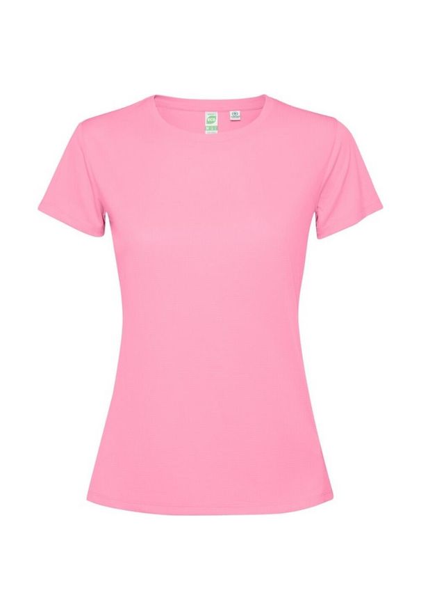 ROLY - Koszulka Damska Estoril Z Krótkim Rękawem. Kolor: czerwony, wielokolorowy, różowy. Długość rękawa: krótki rękaw. Długość: krótkie