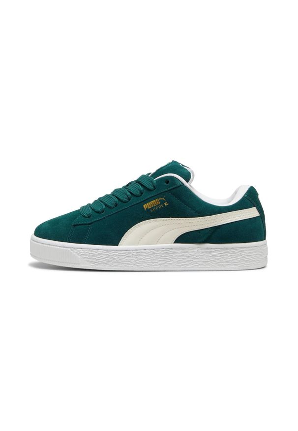 Sneakersy Puma Suede XL. Kolor: zielony. Materiał: zamsz. Model: Puma Suede. Sport: turystyka piesza