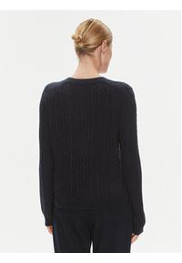TOMMY HILFIGER - Tommy Hilfiger Sweter WW0WW39887 Granatowy Regular Fit. Kolor: niebieski. Materiał: wełna #4