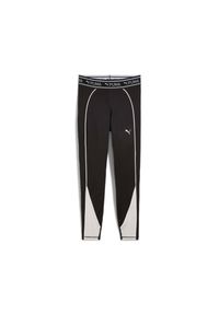 Damskie legginsy 7/8 Puma Fit. Kolor: czarny. Wzór: kolorowy. Sport: fitness #1