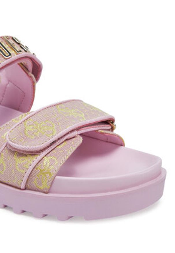 Guess Sandały FLJFDS FAL03 Różowy. Kolor: różowy. Materiał: materiał