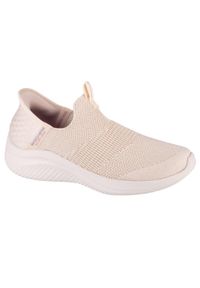 skechers - Buty sportowe Sneakersy damskie, Slip-Ins Ultra Flex 3.0 Smooth Step. Kolor: beżowy. Sport: turystyka piesza