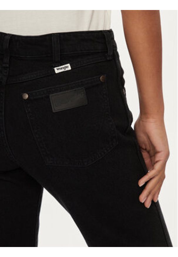 Wrangler Jeansy Sunset 112350727 Czarny Straight Fit. Kolor: czarny