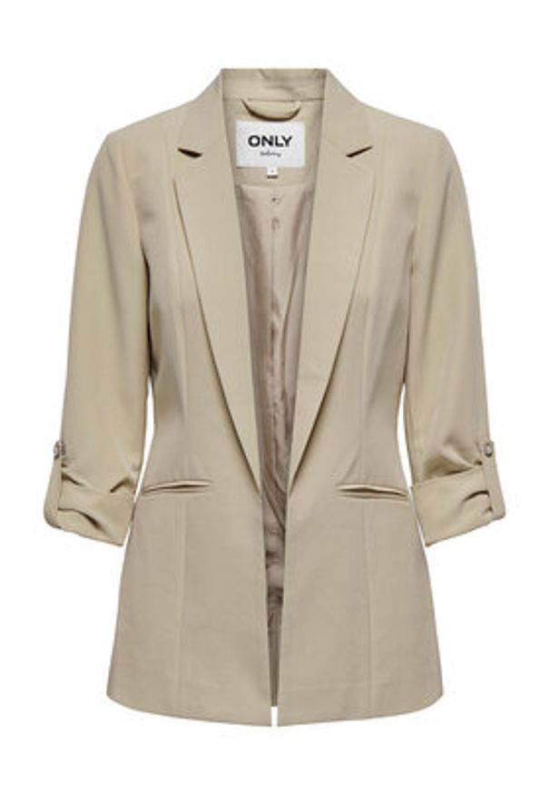 only - ONLY Marynarka Kayle-Orleen 15218743 Beżowy Regular Fit. Kolor: beżowy. Materiał: syntetyk