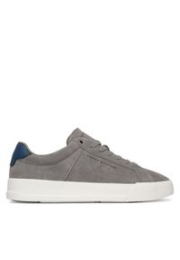 TOMMY HILFIGER - Tommy Hilfiger Sneakersy Th Court Suede FM0FM05824 Szary. Kolor: szary. Materiał: skóra, zamsz #1