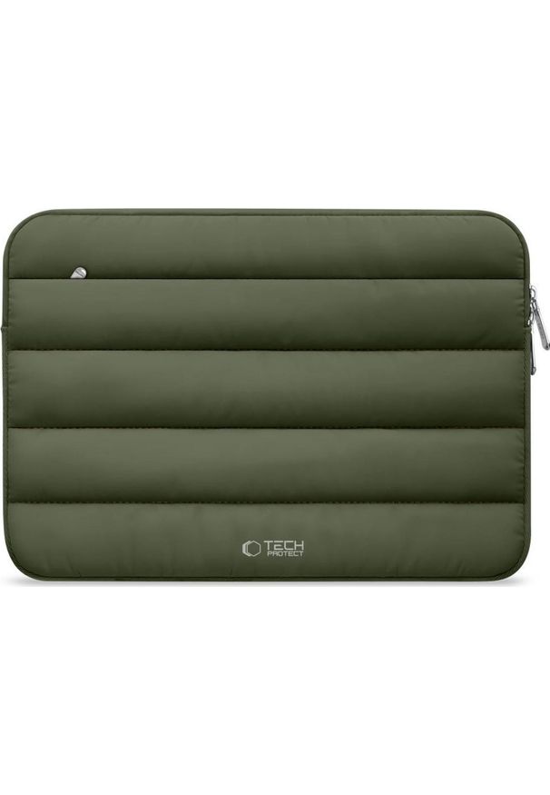 TECH-PROTECT - Etui Tech-Protect Fluffy 13-14'' zielony. Kolor: zielony. Materiał: materiał. Styl: elegancki, casual