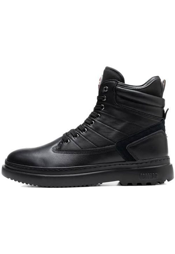 Buty do chodzenia męskie Colmar Snower Premium. Wysokość cholewki: za kostkę. Zapięcie: sznurówki. Kolor: czarny. Materiał: guma, skóra, zamsz, nylon, materiał, syntetyk. Szerokość cholewki: normalna. Sport: turystyka piesza
