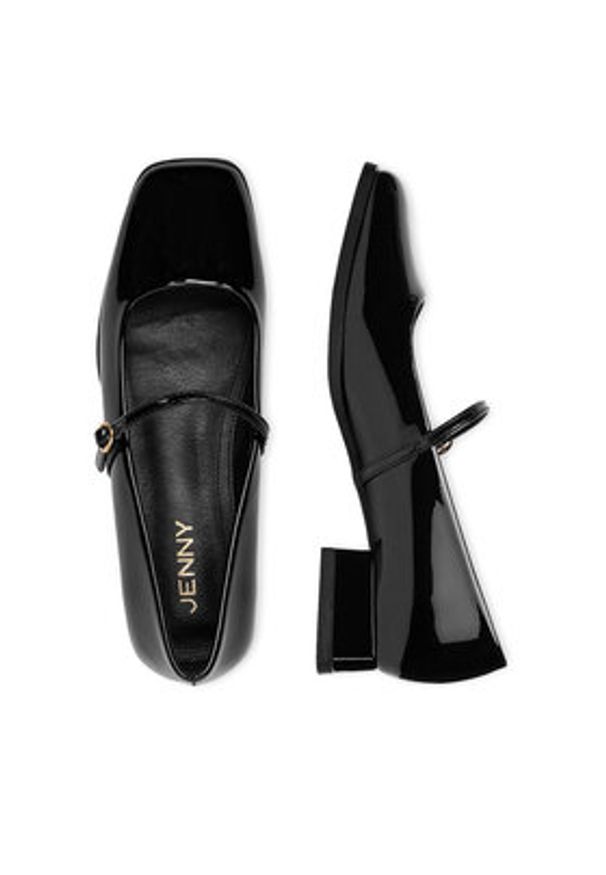 Jenny - JENNY Baleriny CEO-HY23213S-2 Czarny. Kolor: czarny. Materiał: materiał