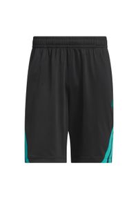 Adidas - Szorty Legends 3-Stripes Basketball. Kolor: wielokolorowy, niebieski, czarny. Materiał: materiał. Sport: koszykówka