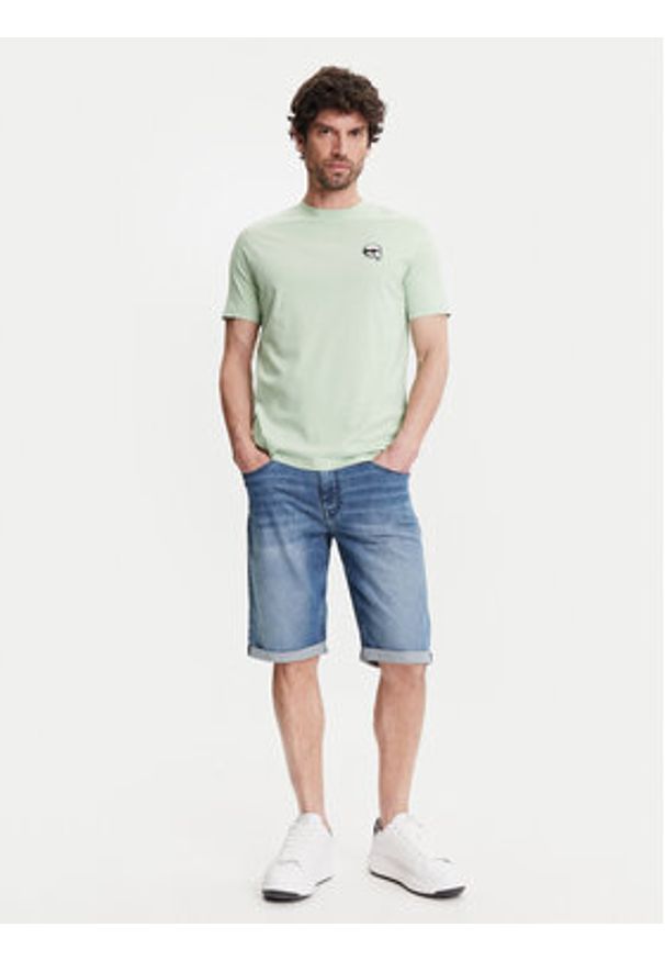 Karl Lagerfeld - KARL LAGERFELD Szorty jeansowe 265820 552833 Niebieski Regular Fit. Kolor: niebieski. Materiał: bawełna