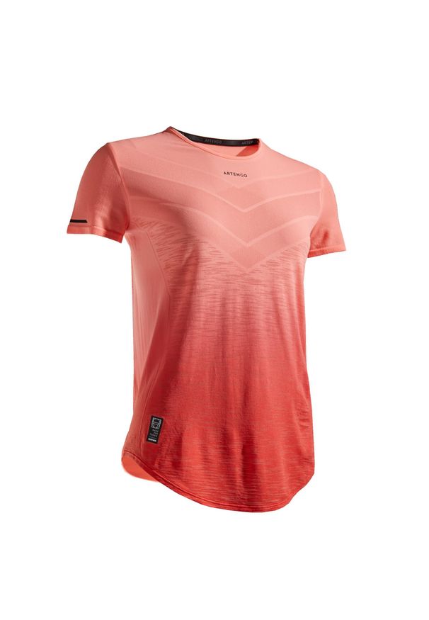 ARTENGO - Koszulka tenisowa damska Artengo Ultra Light 900. Kolor: różowy, czerwony, wielokolorowy. Materiał: poliester, poliamid, materiał. Sport: tenis