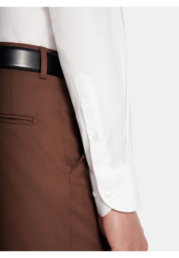 Pako Lorente - PAKO LORENTE – Biała koszula bawełniana. Kolor: biały. Materiał: bawełna. Długość rękawa: długi rękaw. Długość: długie. Sezon: wiosna, lato