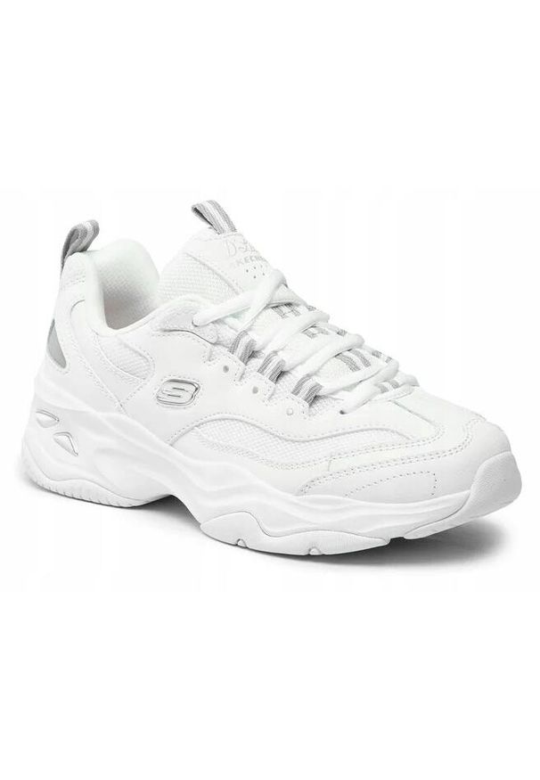 skechers - Buty na co dzień damskie SKECHERS DLITES 4.0 FRESH eko skóra. Okazja: na co dzień. Kolor: wielokolorowy. Materiał: skóra