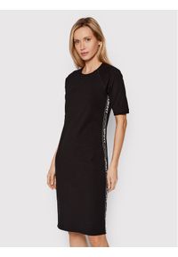 Sukienka codzienna DKNY Sport. Okazja: na co dzień. Kolor: czarny. Materiał: bawełna. Typ sukienki: sportowe, proste. Styl: casual, sportowy #1