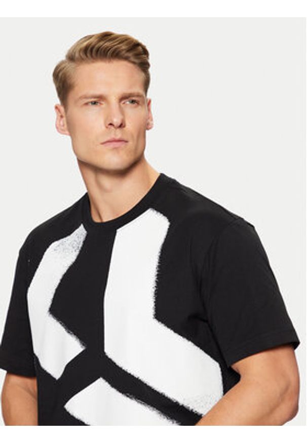 Karl Lagerfeld Jeans T-Shirt A1M17045 Czarny Regular Fit. Kolor: czarny. Materiał: bawełna