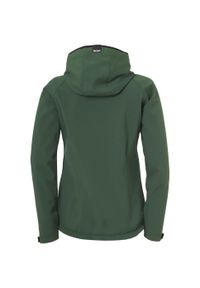 KEMPA - Damska kurtka softshellowa Kempa. Kolor: czarny, zielony, wielokolorowy. Materiał: softshell. Sport: piłka ręczna